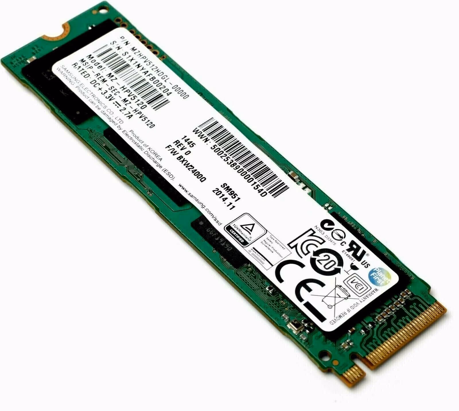 512GB NVMe M.2 SSD
